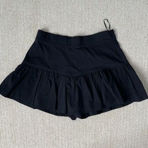 Black Zara Ruffle Skort